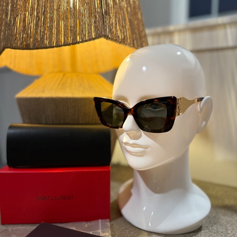 Used - Saint Laurent Brown Sunglasses